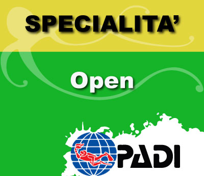 Specialità Padi per Open Corsi di Specialità Padi per Open